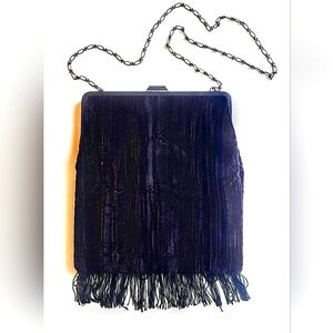 VTG.DKNY SAMPLE EVENING CROSSBODY CRUSHED VELVET ONE-OF-A-KIND